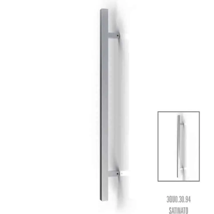 Maniglione per porta Tropex serie TORONTO, finitura Cromo Satinato, interasse 1000 mm Merkproduct