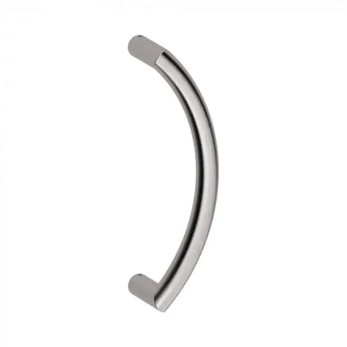 Maniglione Lisbona 30 3L0 Reguitti per porta, zancato, dimensioni 30x382 mm, interasse 350 mm, Acciaio Inox Satinato 304 Lage Kosten
