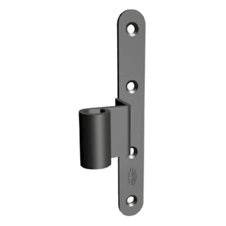 Koopje Mezzo squadro SP-5-381 Tecnostamp per persiana, tondo, in costa, occhio laterale e zanca 38 mm, dimensioni 200x40 mm, finitura Nero