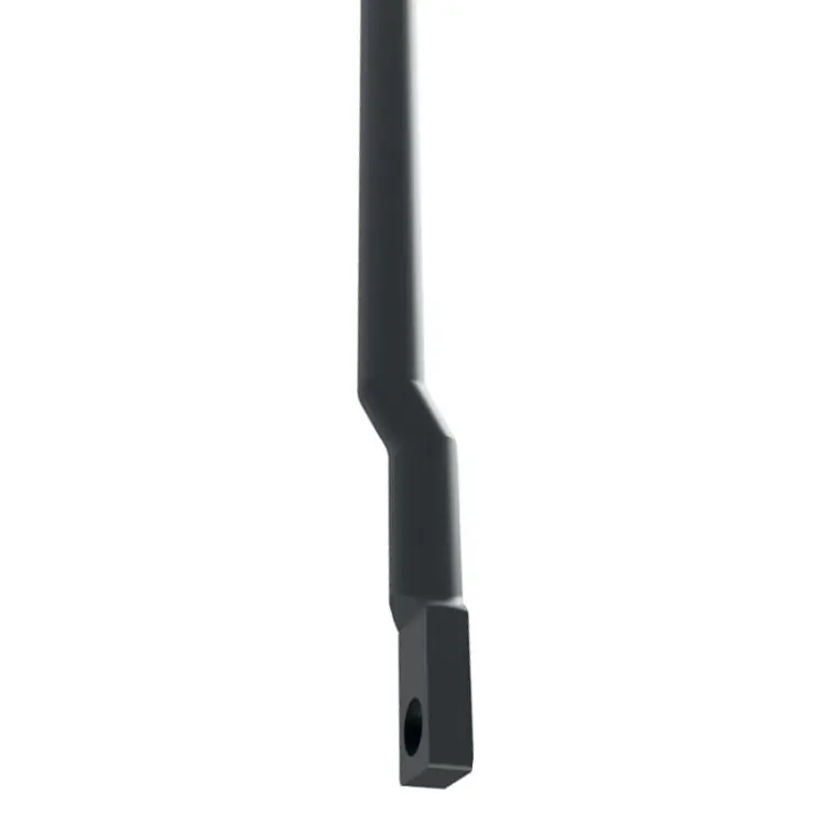 Asta esterna 8-961-10 Tecnostamp per cremonese, diametro 9 mm, lunghezza 800 mm, finitura Nero Hoge Kwaliteit