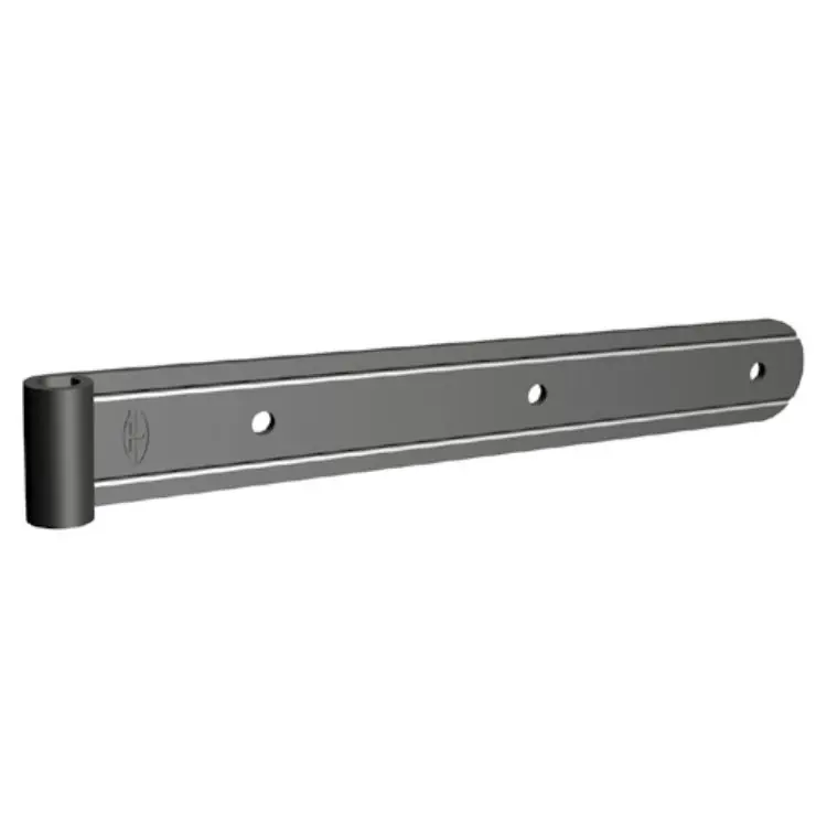 Bandella dritta 4-125-45 Tecnostamp per persiana, tonda, diametro 12 mm, occhio laterale, dimensioni 400x40 mm, finitura Nero Nu Kopen