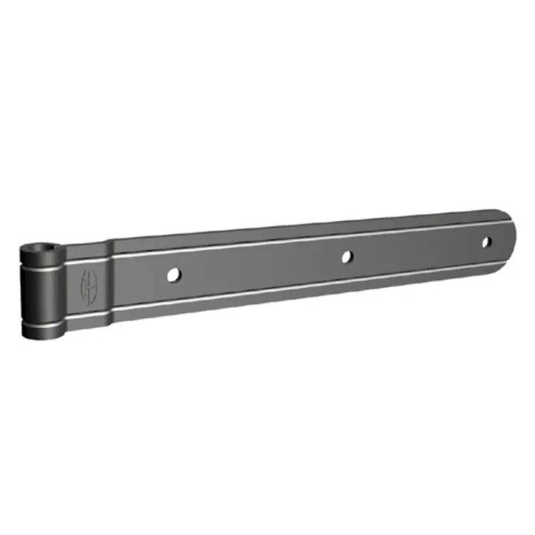 Bandella dritta 4-122-30 Tecnostamp per persiana, tonda, diametro 12 mm, occhio centrale e sbalzo 3 mm, dimensioni 250x35 mm, finitura Nero Tijdelijk Beschikbaar