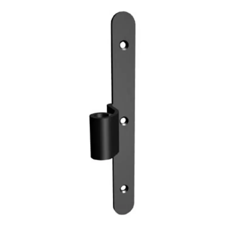 Lage Kosten Mezzo squadro 5-380-05 Tecnostamp per persiana, tondo, in costa, diametro 12 mm, occhio laterale e zanca 40 mm, lunghezza 200 mm, finitura Nero