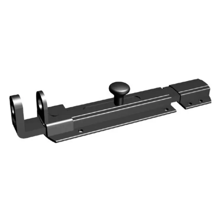 Catenaccio orizzontale 6-550-10 Tecnostamp per chiusura ante, portalucchetto, dimensioni 213x39 mm, finitura Nero Goedkoop