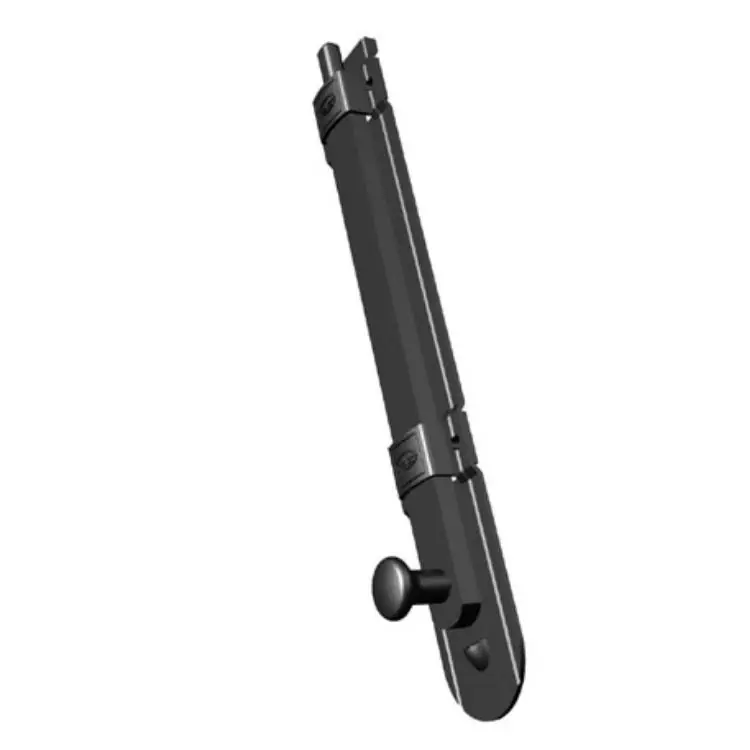 Catenaccio verticale 4-505-30 Tecnostamp per persiana, terminale tondo, lunghezza 600 mm, finitura Nero Express Levering