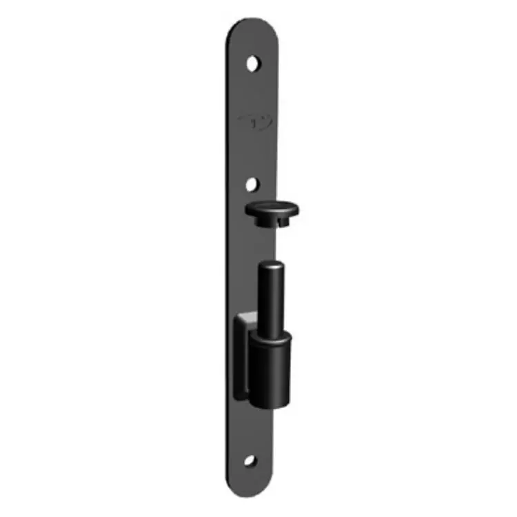 Gereduceerde Prijs Cardine su lama 5-705-10 Tecnostamp per persiana, tondo stretto, diametro 12 mm, distanza 24 mm, finitura Nero