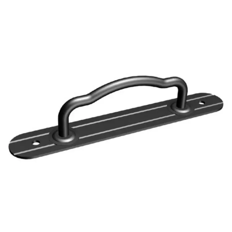 Maniglia Sonia 4-610-05 Tecnostamp per persiana, serie tonda, lunghezza 190 mm, finitura Verniciato Nero Nu Kopen
