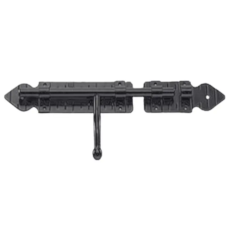 Actieprijs Catenaccio orizzontale 0-515-05 Tecnostamp per persiana, a cuore, impugnatura pendente, lunghezza 300 mm, finitura Nero