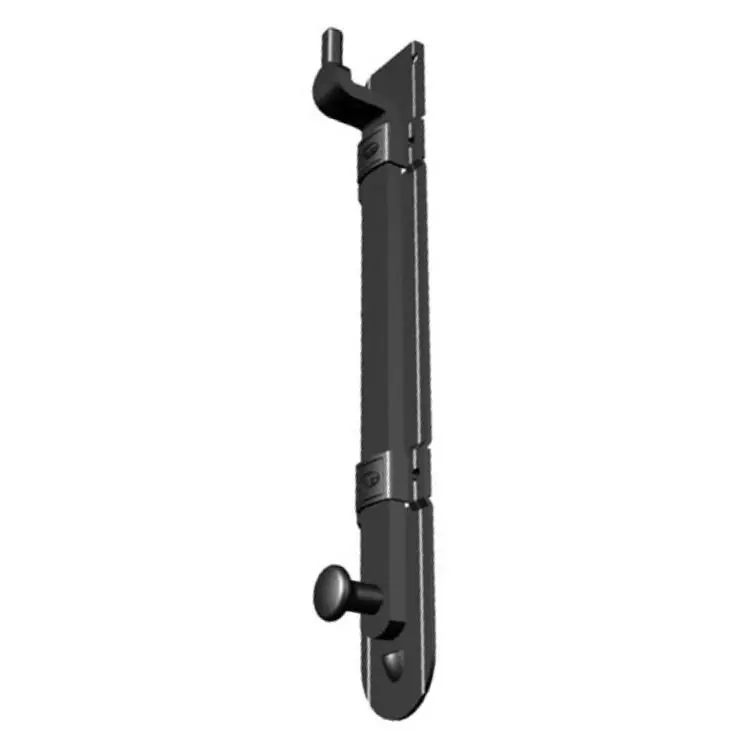Catenaccio verticale 4-500-05 Tecnostamp per persiana, terminale zancato tondo, lunghezza 280 mm, finitura Nero Beste Prijs