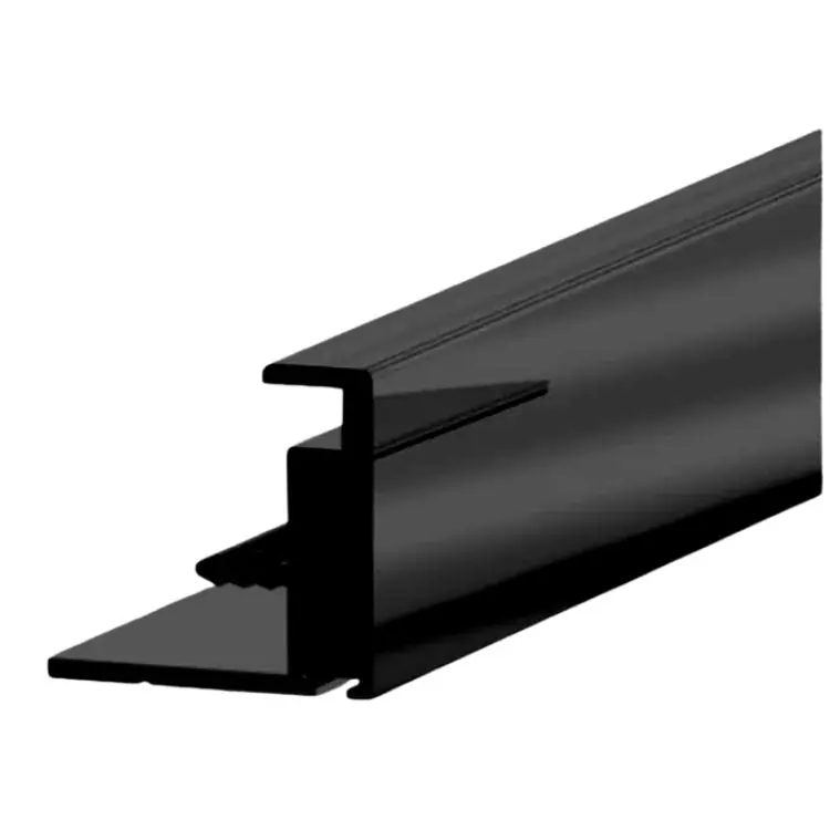 Actieprijs Contromaniglia 2220 Terno per ante scorrevoli da spessore 25-26 mm, altezza 2800 mm, materiale Alluminio Nero Spazzolato