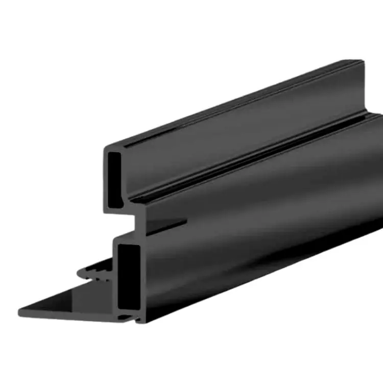 Tijdelijk Beschikbaar Profilo maniglia 2212 Terno per ante scorrevoli da spessore 22-23 mm, altezza 2800 mm, materiale Alluminio Nero Spazzolato