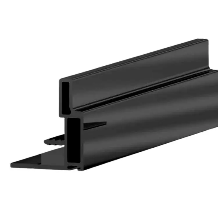 Profilo maniglia 2202 Terno per ante scorrevoli da spessore 18-19 mm, altezza 2800 mm, materiale Alluminio Nero Spazzolato Bestseller