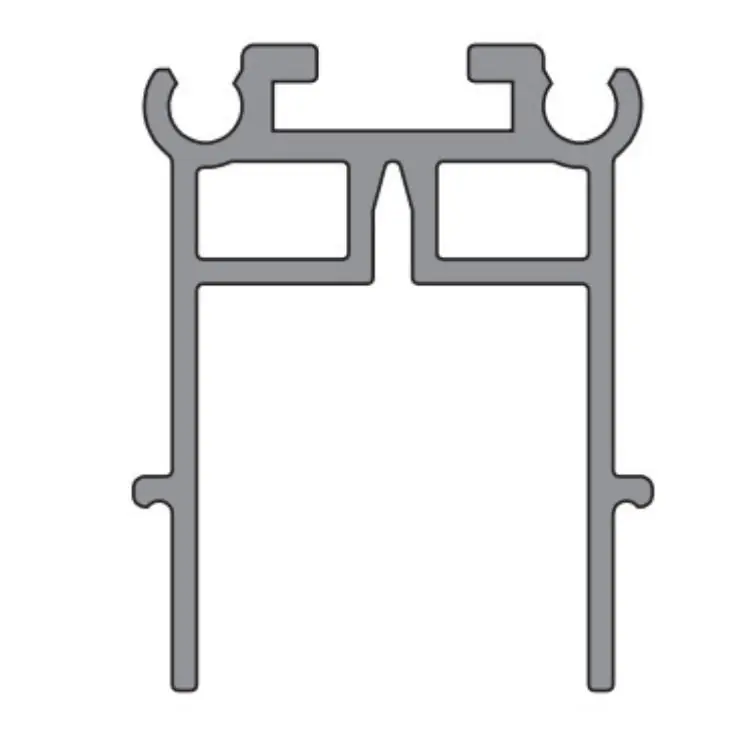 Sostegno binario 2300 Terno, per scorrevole 1280, portata 80 Kg, Alluminio finitura Argento Koopje