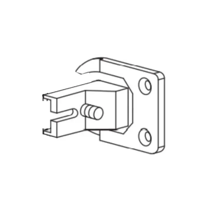 Cerniera Zig Zag P869 per anta a libro, parte ricambio per il carrello 869, ad incasso diametro 35 mm, finitura Nichelata Actieprijs