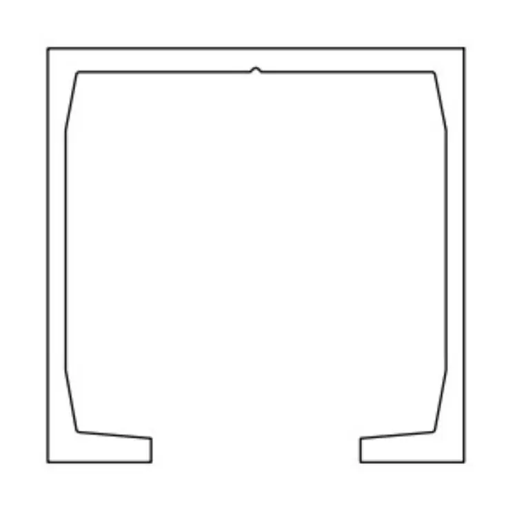 Binario Superiore 1080 Terno, per porta e sistemi scorrevoli, dimensione 31x31 mm, portata 120 Kg, lunghezza 1650 mm, Alluminio finitura Anodizzato Argento Koopje