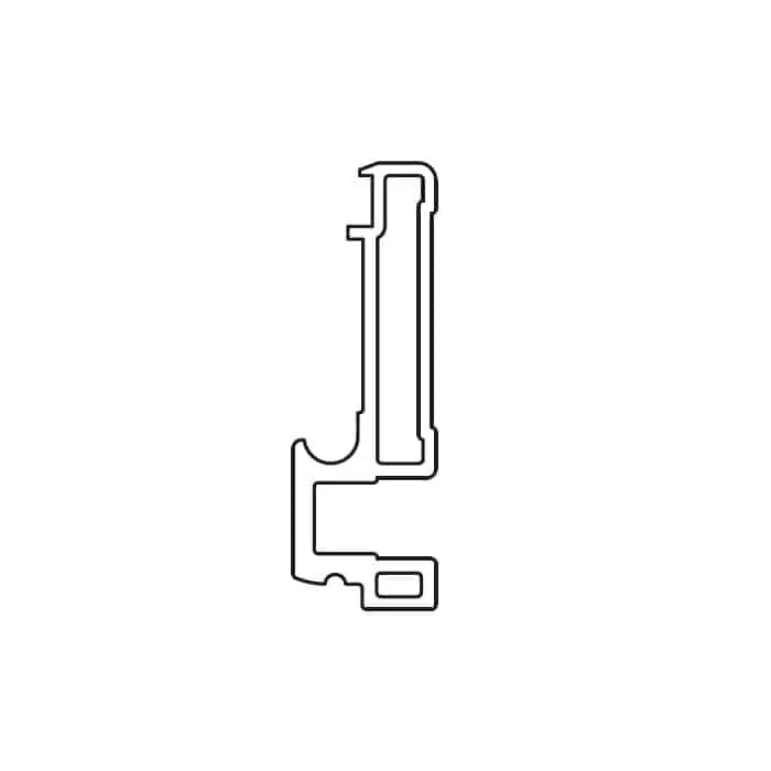 Binario Diva Air 1490 Terno, per porta da interno, portata 80 Kg, lunghezza 3000 mm, materiale Alluminio Anodizzato Argento Speciale Aanbieding