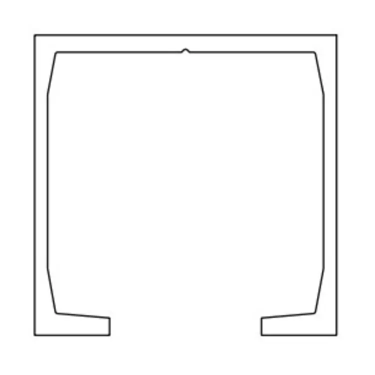 Binario Superiore 1080 Terno, per porta e sistemi scorrevoli, dimensione 31x31 mm, portata 120 Kg, Alluminio finitura Anodizzato Argento Snelle Levering