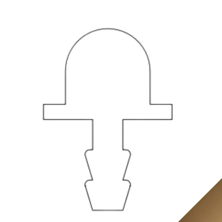 Weekendaanbieding Binario inferiore 620 Terno per Scorribase anta mobile, dimensione incastro 6x3 mm, materiale Alluminio Bronzo Anodizzato
