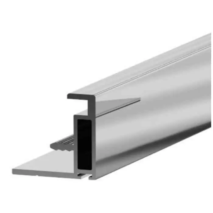 Betrouwbaar Contromaniglia 2220 Terno per ante scorrevoli da spessore 25-26 mm, altezza 2800 mm, materiale Alluminio Argento Spazzolato