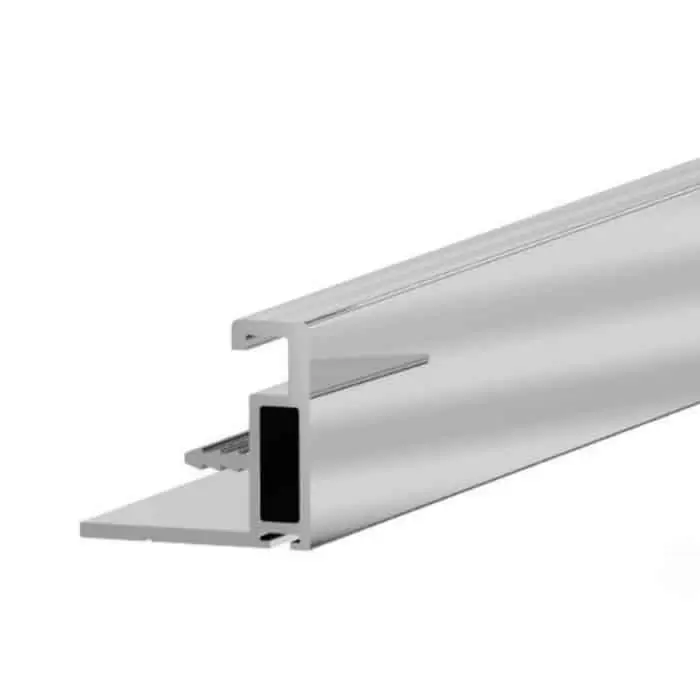 Contromaniglia 2210 Terno per ante scorrevoli da spessore 22-23 mm, altezza 2800 mm, materiale Alluminio Argento Spazzolato Goedkoop