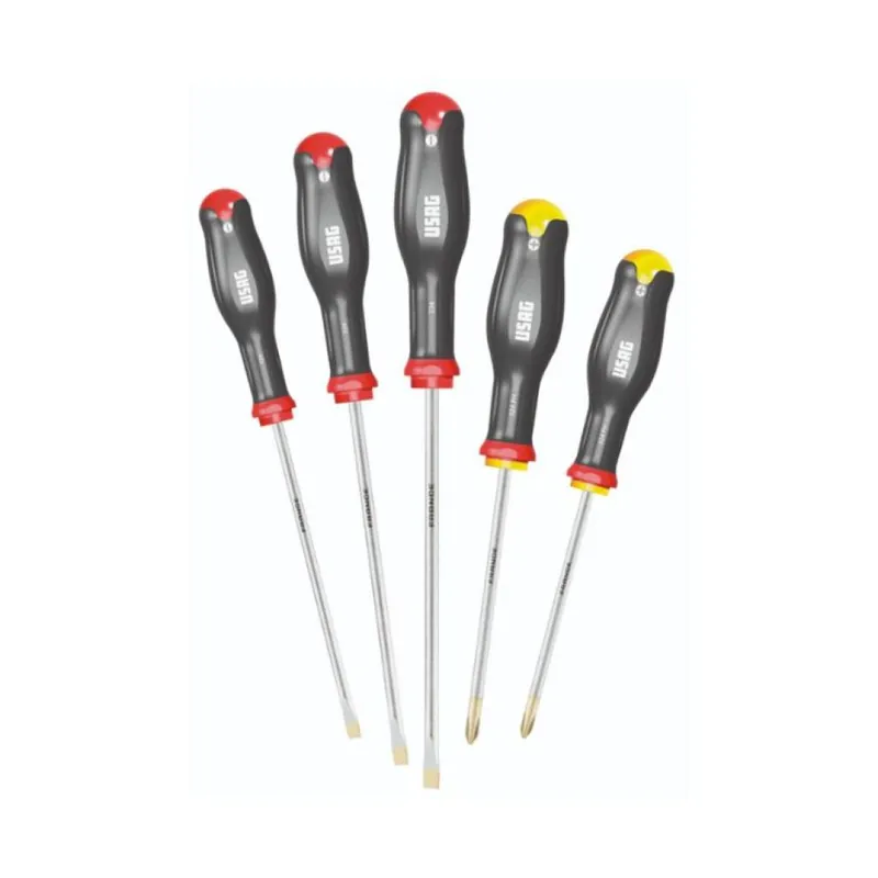 Set 5 giraviti 324 SH5 Usag per vite, con intaglio e impronta a croce phillips, materiale Acciaio Cromo Silicio Vanadio Laatste Versie