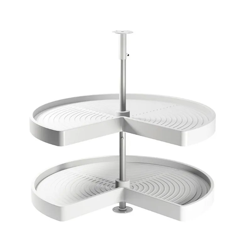 Beperkt Aanbod Cestello girevole 3/4 luna Shelvo Emuca per mobile cucina, base 900 mm, finitura Bianco