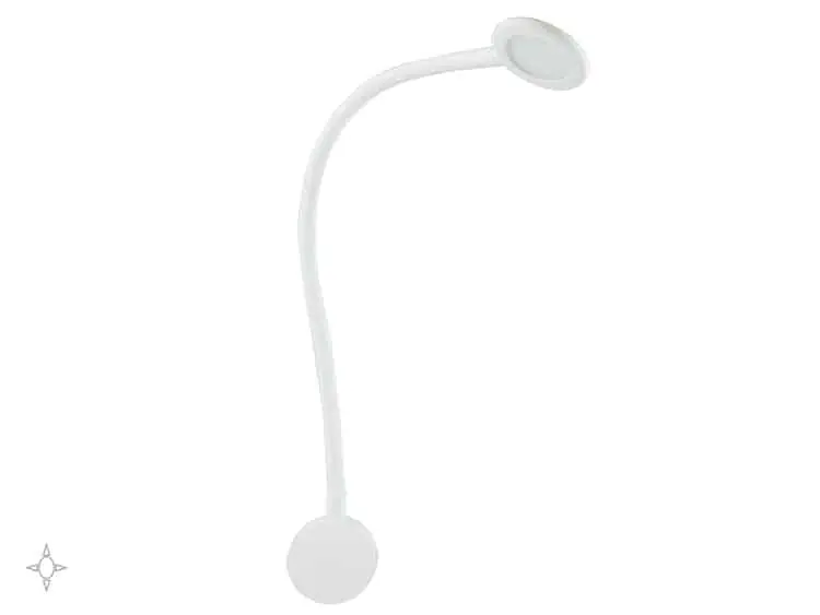 Lampada singola applique Kuma circolare a LED Emuca, protezione IP20 ad uso interno, con porte USB, luminosità 150 lm, potenza 2,1 W, luce color bianco naturale, in plastica nera Veilige Betaling