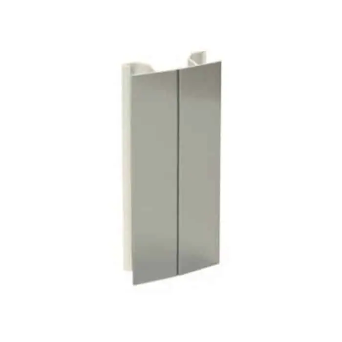 Fabrieksprijs Angolo snodato Plasline 89103 Emuca, altezza 150 mm, in finitura Alluminio