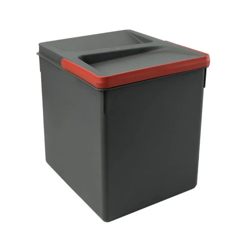 Portarifiuti Recycle Emuca per dispensa cucina, base 450-500 mm, altezza 216 mm, 1 cesti, Plastica finitura Grigio Antracite Lage Prijs