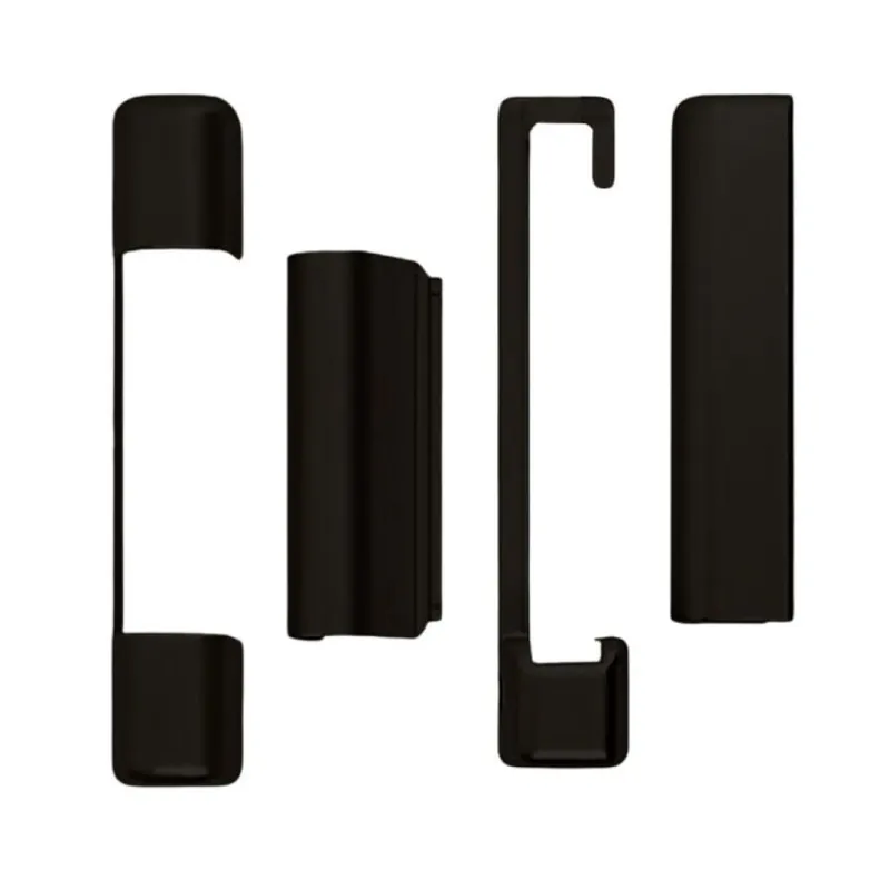 Direct Verzonden Kit copertura A51301.02.84 Artech AGB per ferramenta anta in legno, lato Sinistro superiore e inferiore, Abs finitura Nero Opaco