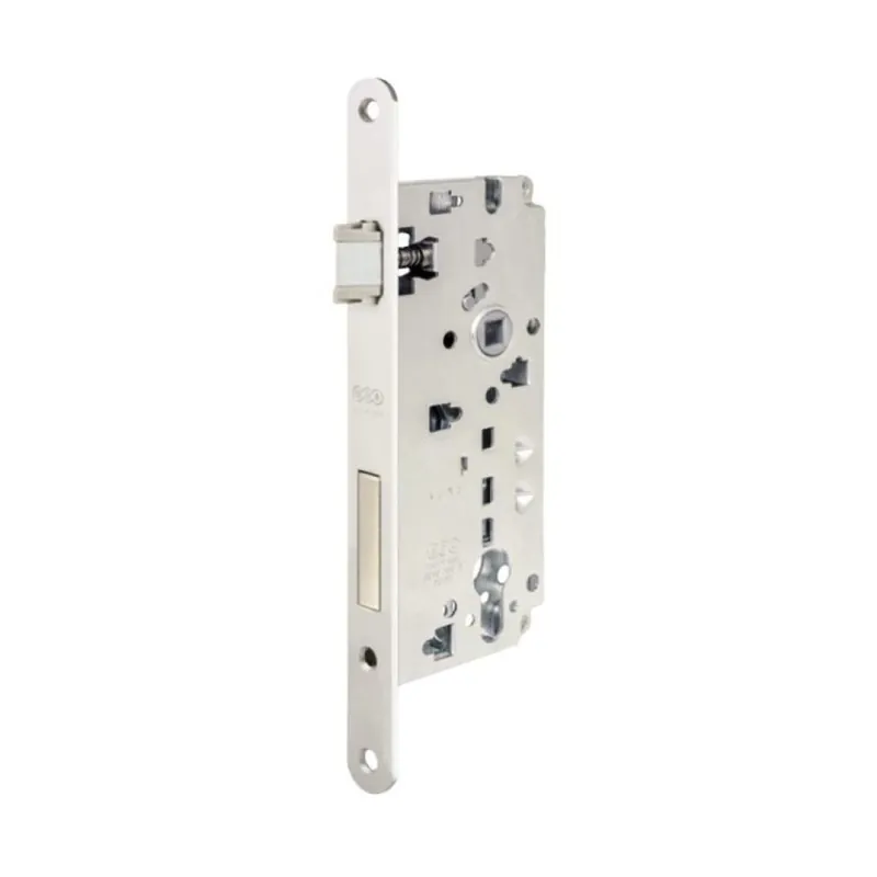 Serratura Sicurezza 2.0 incasso B80851 Agb per portoncini in legno, entrata 70 mm, interasse 85 mm, bordo tondo 238x22 mm, Acciaio finitura Nichelato Fabrieksprijs