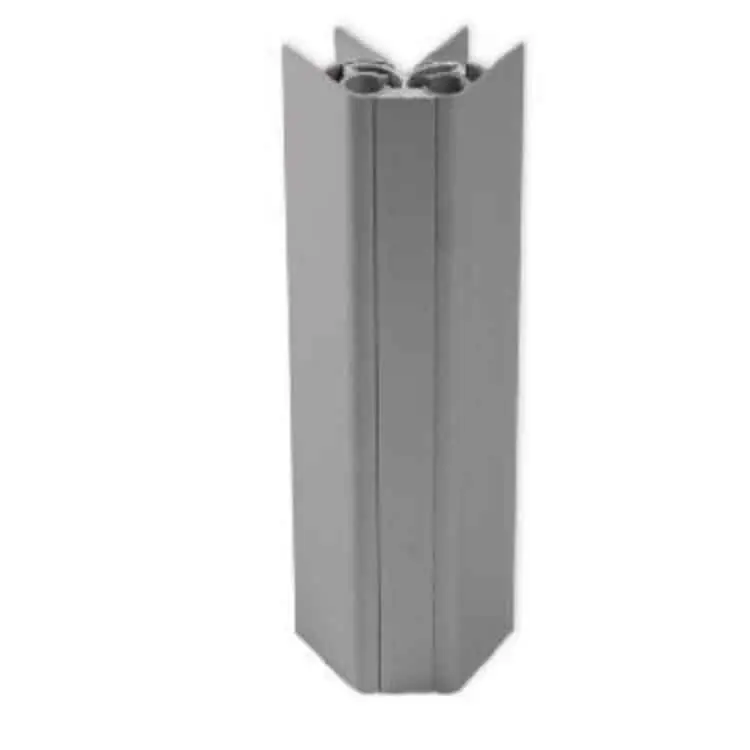 Angolo snodato Noline 81588 Emuca, altezza 120 mm, per zoccolo in alluminio, finitura Anodizzato Argento Alleen Vandaag