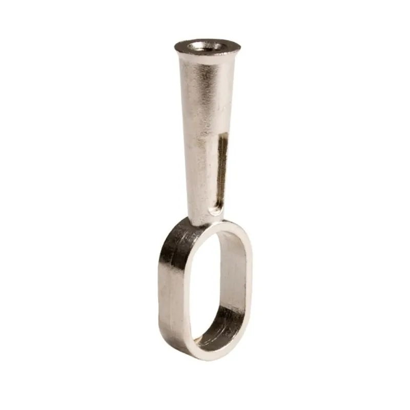 Supporto centrale Emuca per tubo ovale 30x15 mm, foro vite superiore M6, Zama finitura Argento Verniciato Gecertificeerd