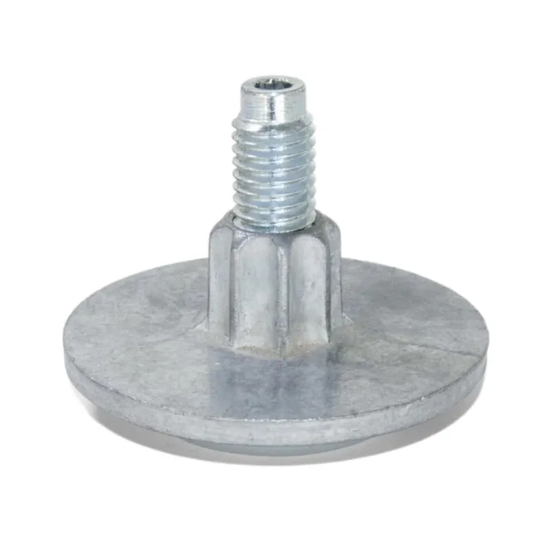 Fabrieksprijs Piedino regolabile 80696 Emuca per mobili, diametro 51 mm, altezza 38 mm, incasso 15 mm, terminale Plastica, Acciaio e Zama