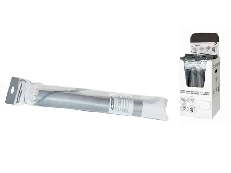 Beperkte Voorraad Tappetino antiscivolo goffrato Emuca per mobili e arredo, lunghezza 1500 mm, larghezza 480 mm, Gomma finitura Grigia