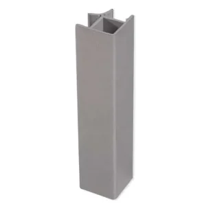 Tijdelijk Beschikbaar Angolo a 90° Plasline 80156 Emuca, altezza 150 mm, per zoccolo in plastica, finitura Alluminio
