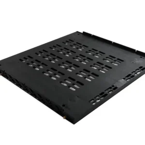 Base forata per la ventilazione del frigorifero Emuca, modulo integrato da 600 mm di larghezza, in plastica nera, spessore 18 mm Premium