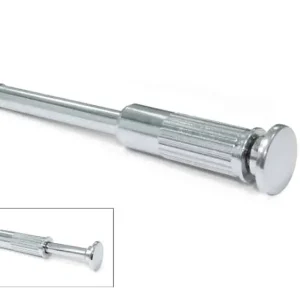 Nu Kopen Appendigruccia estraibile Keeper Emuca 79106.11 per mobile armadio, lunghezza 63 mm, , Metallo finitura Cromo Lucido