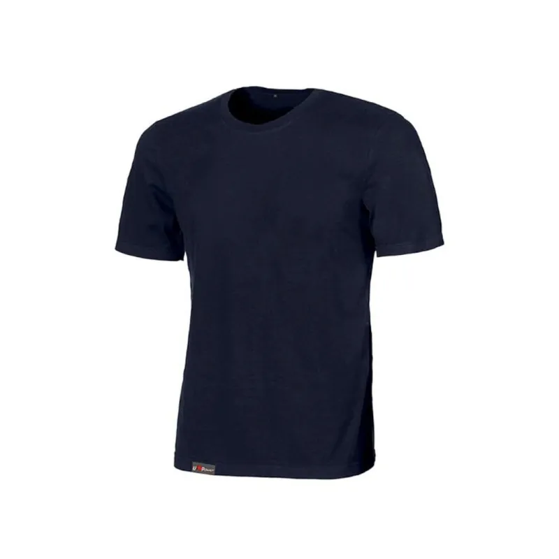 T-shirt U Power Linear da lavoro, linea Enjoy girocollo, tessuto cotone jersey, taglia M, colore Deep Blue Fabrieksprijs