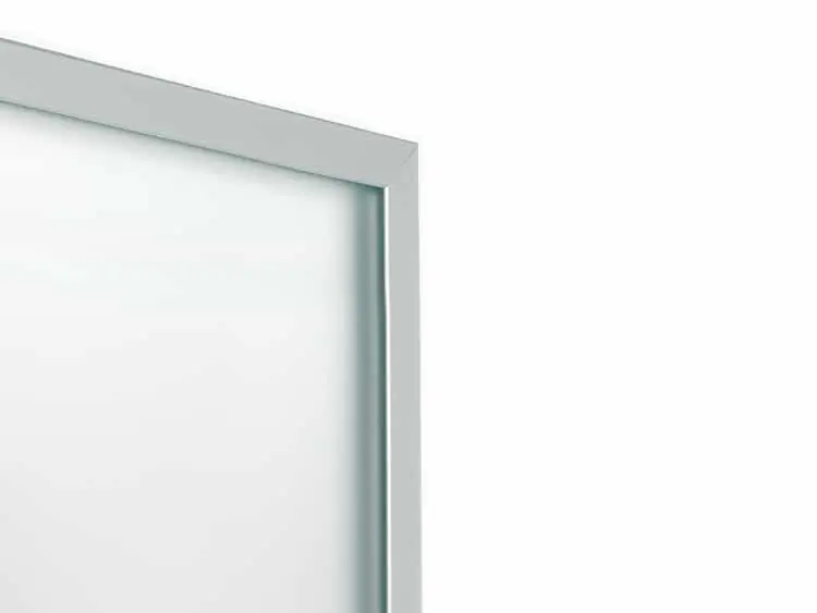 Profilo Plus 7 Emuca per anta in vetro spessore 4 mm, lunghezza 2,35 mt, finitura Anodizzato Opaco Seizoensaanbieding