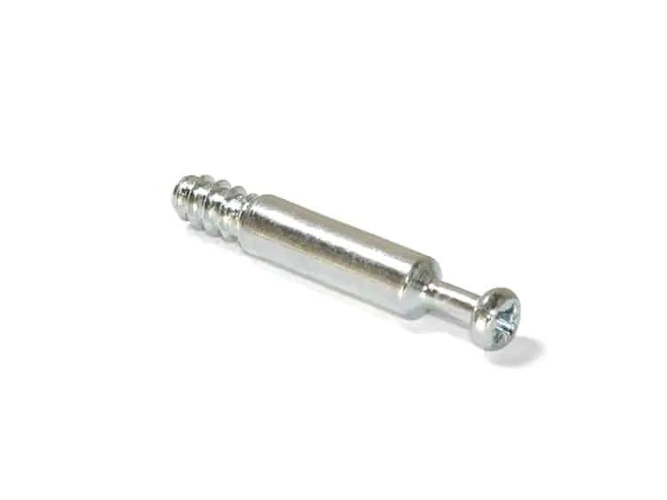 Tirante pieno con bussola M6 per mobili Emuca, con montaggio eccentrico K12, diametro 7x33 mm Laatste Kans