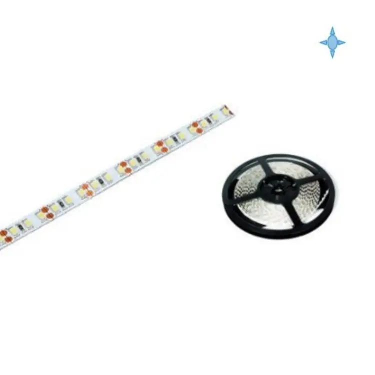 Strip Led Rolflex 24 V Emuca, per sistema illuminazione standard, 120 Led/m, lunghezza 5000 mm, potenza 9,6 W/m, colore 7000k Actieprijs