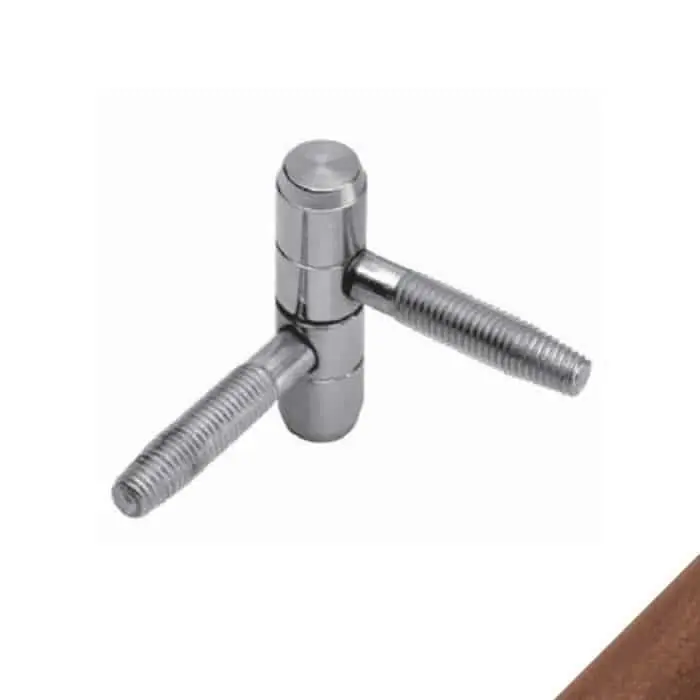 Actieprijs Cerniera Anuba modello 119 AGB in acciaio a 2 gambi, diametro 9 mm, finitura Bronzato