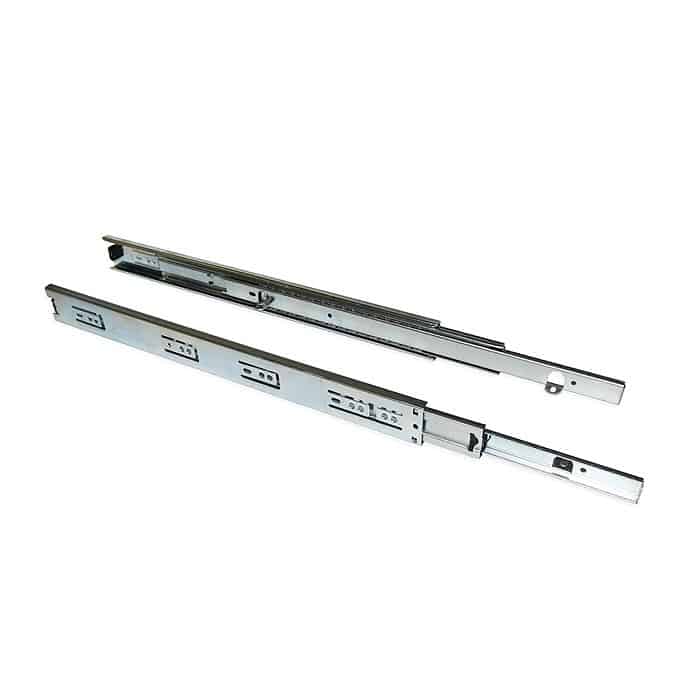 Dagaanbieding Kit guide Emuca a sfera per cassetto, estrazione totale, portata 30 Kg, dimensioni 45x500 mm, colore Zincato Bianco