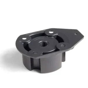 Nu Kopen Base con montaggio a vite M10 per piedini bone cucina Emuca, 75x25 mm, in plastica nera