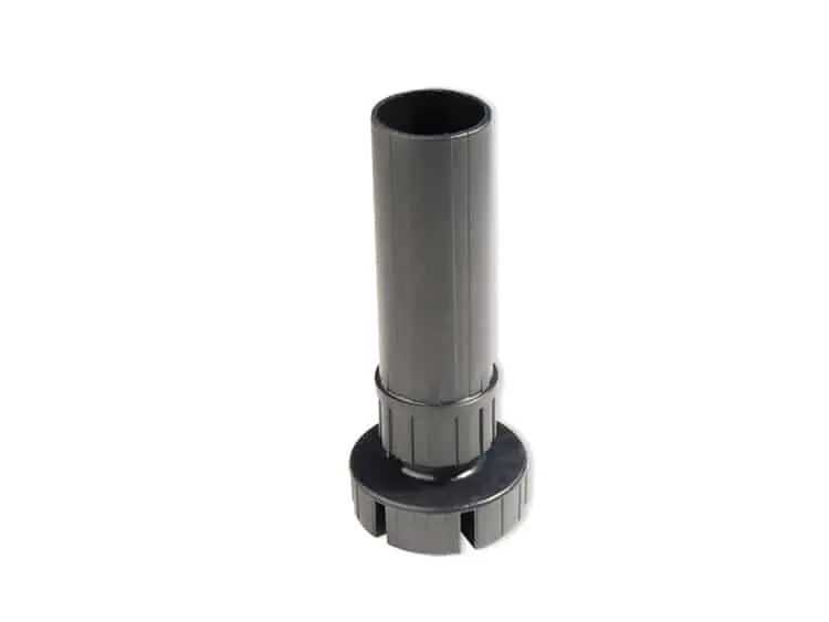 Beperkt Aanbod Piede bone per mobili cucina Emuca, altezza 98-140 mm, in plastica nera