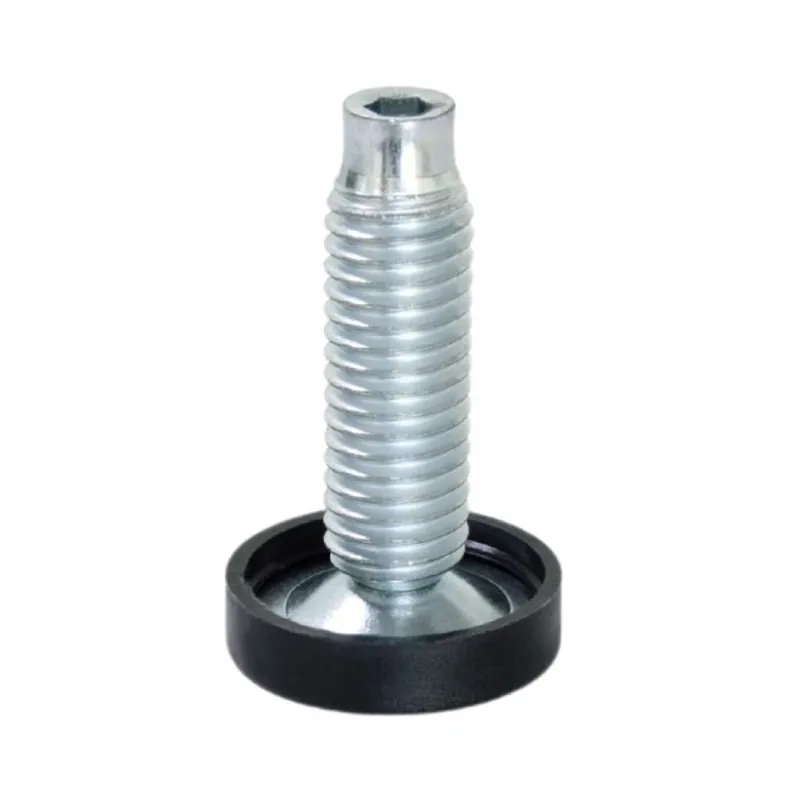Goedkoop Piedino regolabile 30415 Emuca per mobili, diametro 23 mm, altezza 80 mm, filetto M10, terminale Plastica Nera, Acciaio Zincato
