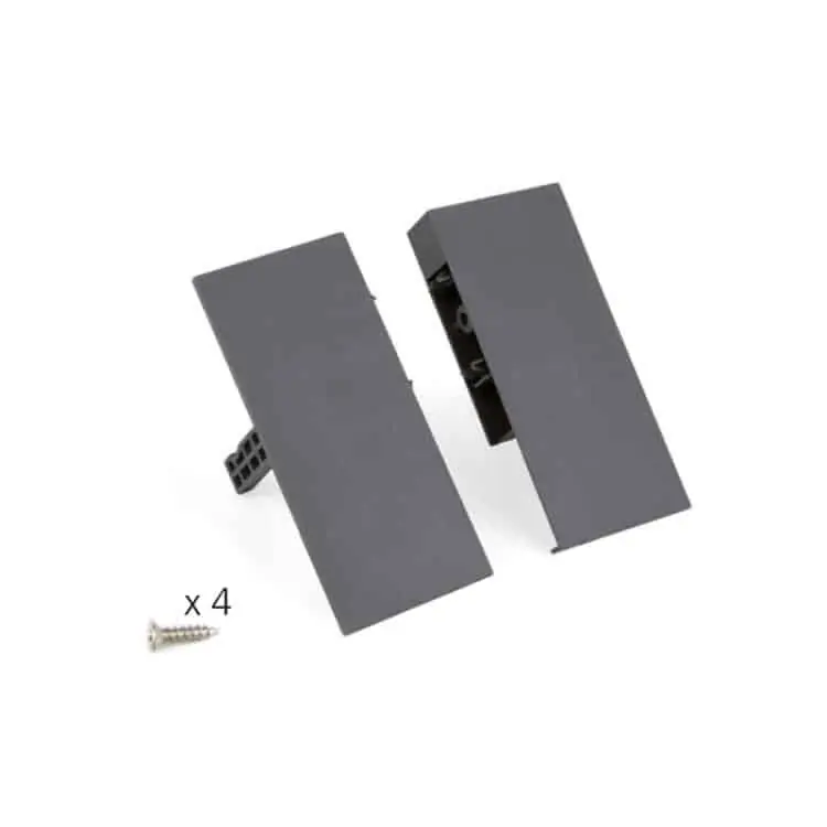 Aanbieding Coppia di agganci frontali per cassetto interno, lunghezza 127 mm, Bianca