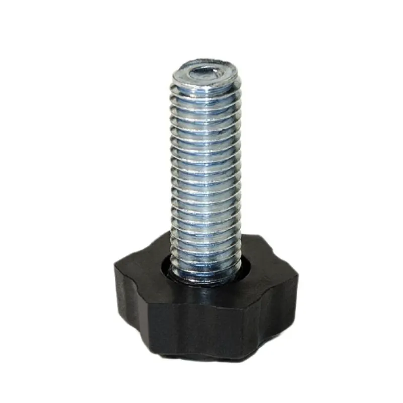 Piedino regolabile 30004 Emuca per mobili, diametro 22 mm, altezza 38 mm, filetto M8, terminale Plastica Nera, Acciaio Zincato Snelle Levering