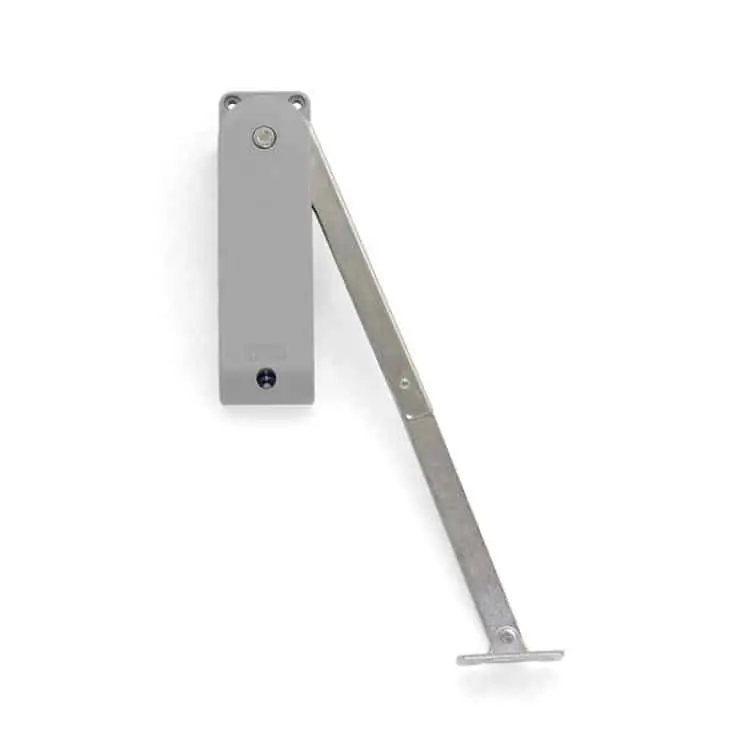 Braccetto ribalta verso il basso, HDS Emuca fianco Destro per anta 125-150 Kg in Plastica grigia Express Levering